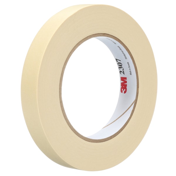 Masking Tape, 3/4x60 yd., Natural, PK48, 3/4" W x 60 yds L, Natural, 48 PK